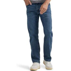 Wrangler Men's 38x32 Regular Fit Blue Denim Jeans